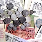 stare monety i banknoty, marki, fenigi, stare niemieckie pieniądze