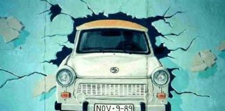 Trabant, mural na Murze Berlińskim, quiz PRL