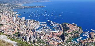 Monako, widok na zatokę, jedno z najmniejszych państw Europy, quiz